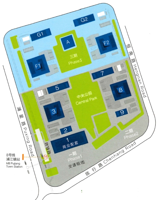 浦江科技广场项目总平面图